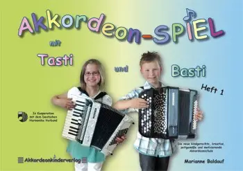 Cover: 9783942771085 | Baldauf, M: Akkordeon-SPIEL mit Tasti und Basti Band 1 | Baldauf