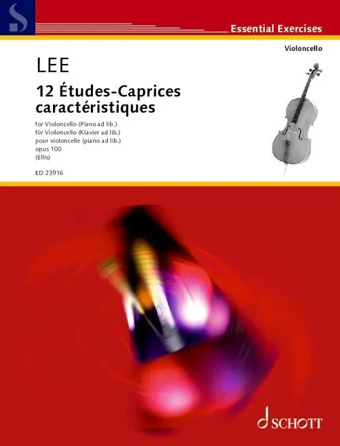 Cover: 9790001221085 | 12 Etudes-Caprices caracteristiques | op. 100. cello, piano ad lib..