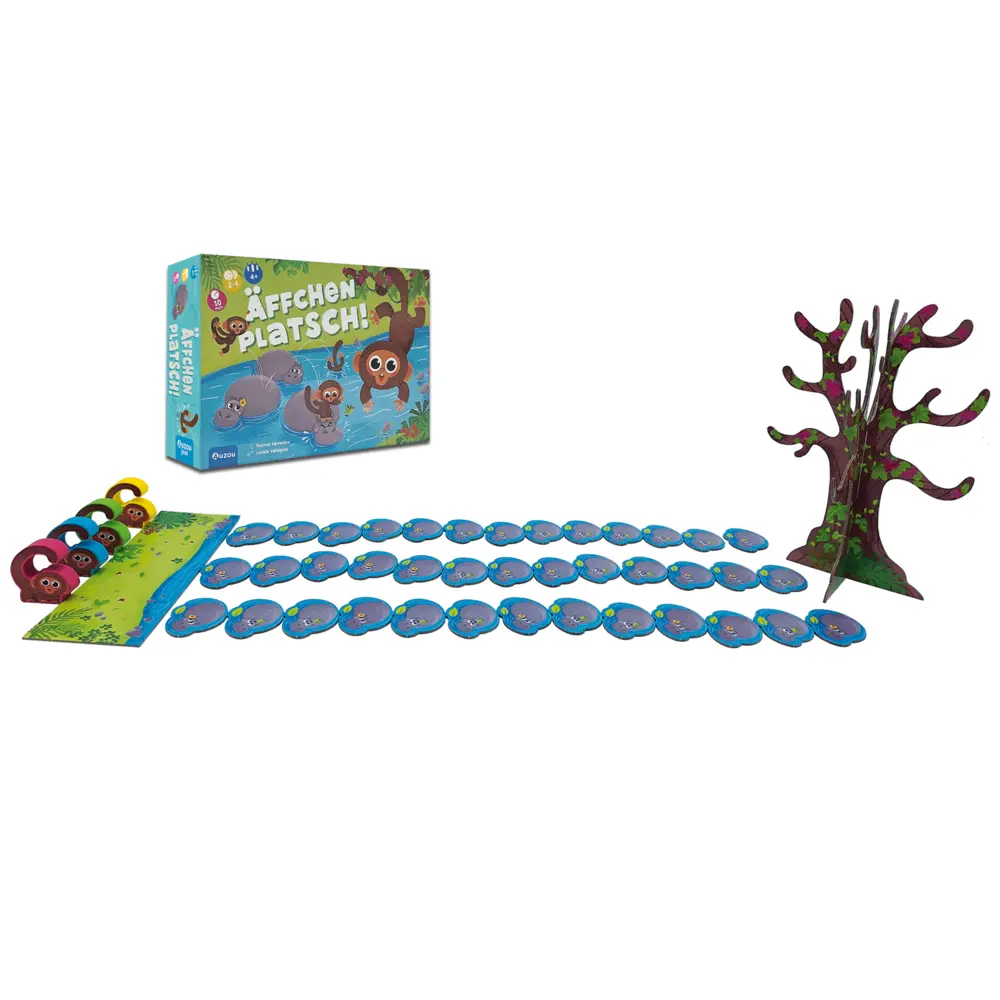 Bild: 3760354051185 | Äffchen Platsch | Thomas Favrelière | Spiel | Karton | 405118 | 2024