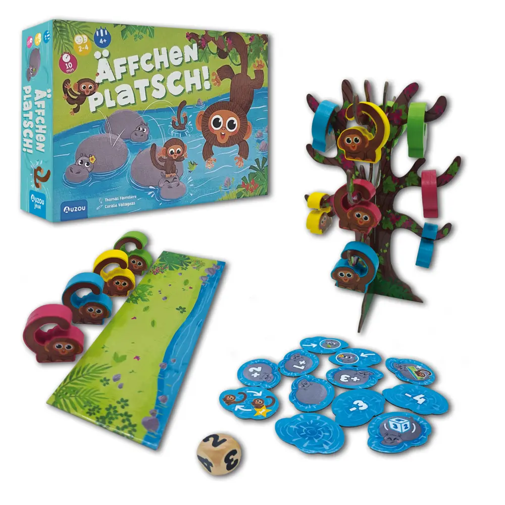 Bild: 3760354051185 | Äffchen Platsch | Thomas Favrelière | Spiel | Karton | 405118 | 2024