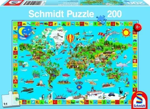 Cover: 4001504561185 | Deine bunte Erde. Puzzle | Spiel | 200 Teile | Brettspiel | 56118