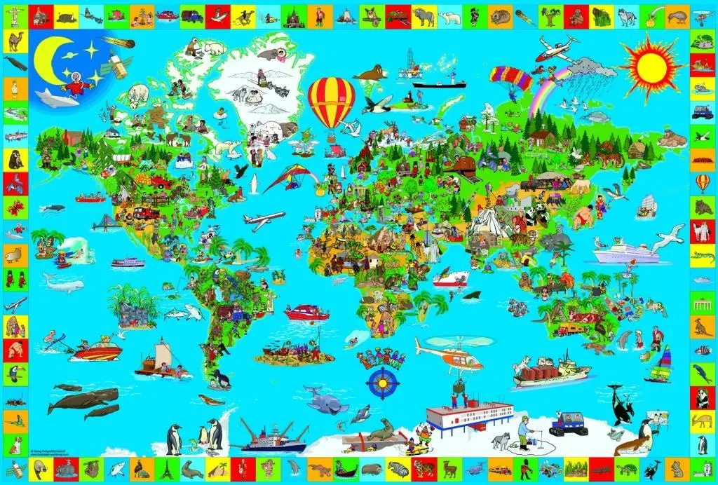 Bild: 4001504561185 | Deine bunte Erde. Puzzle | Spiel | 200 Teile | Brettspiel | 56118