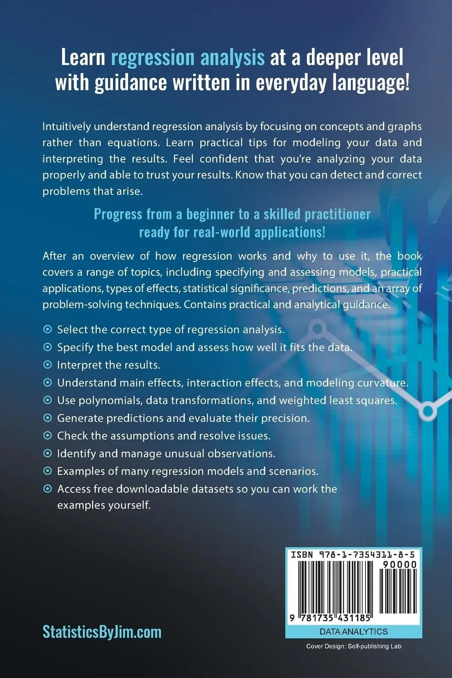 Rückseite: 9781735431185 | Regression Analysis | Jim Frost | Taschenbuch | Englisch | 2020