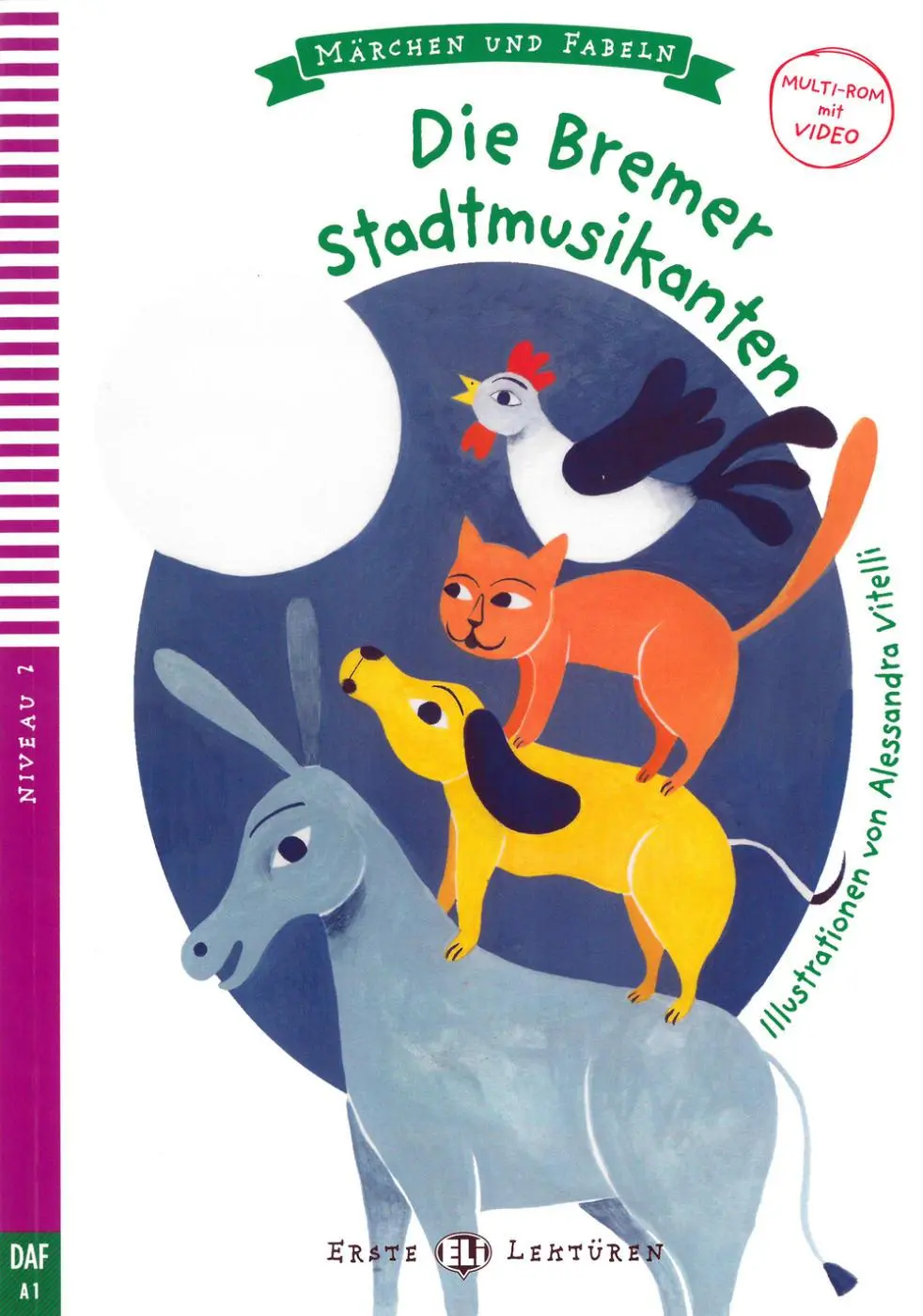 Cover: 9783125151185 | Die Bremer Stadtmusikanten. Buch + Multi-ROM | Lisa Suett | Broschüre