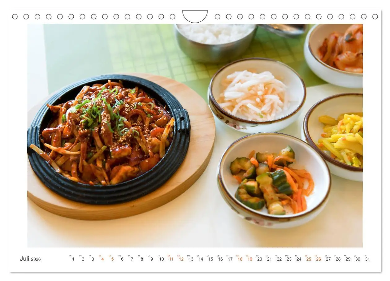 Bild: 9783457351185 | So schmeckt Südkorea: Kreative koreanische Küche (Wandkalender 2026...