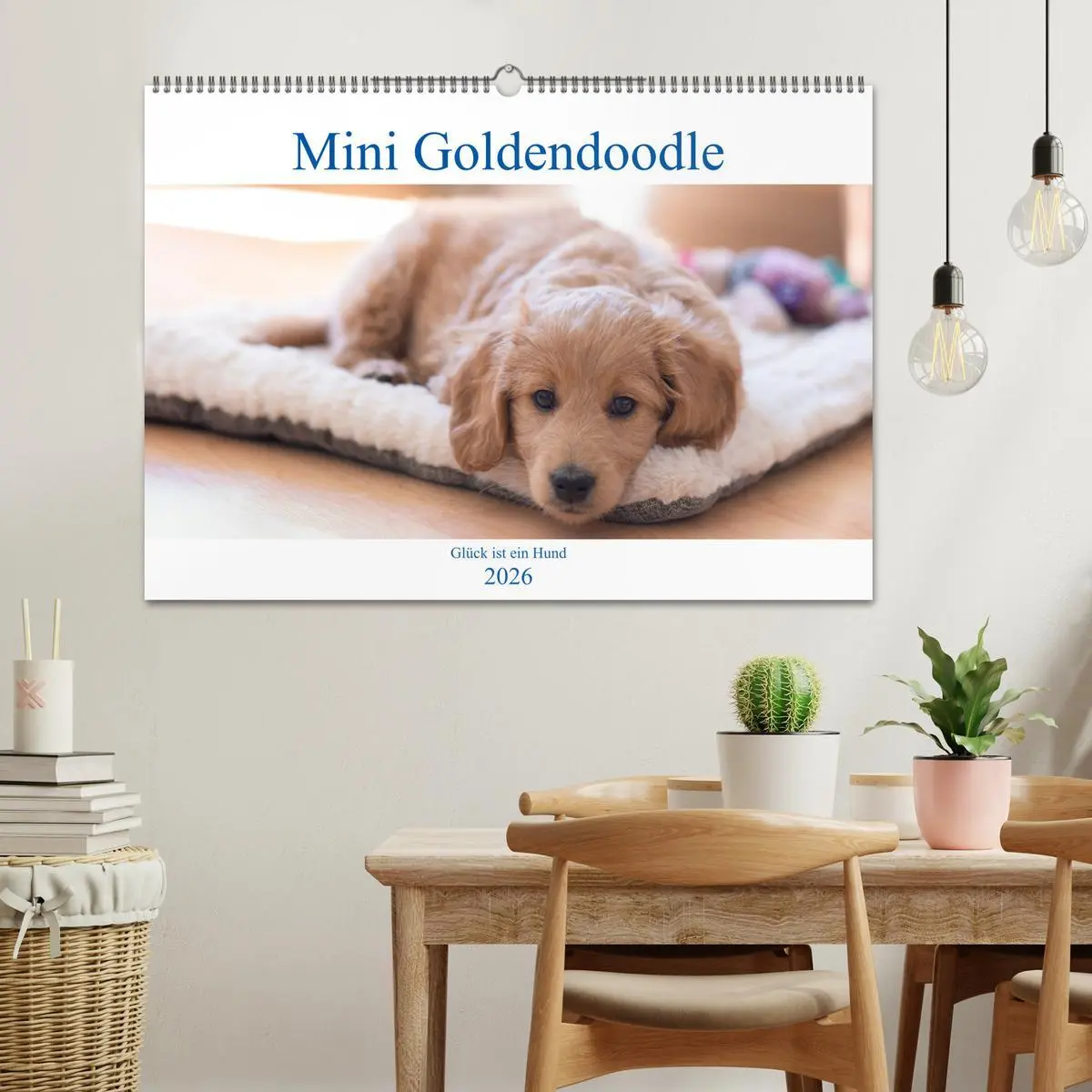 Bild: 9783457801185 | Mini Goldendoodle - Glück ist ein Hund (Wandkalender 2026 DIN A2...