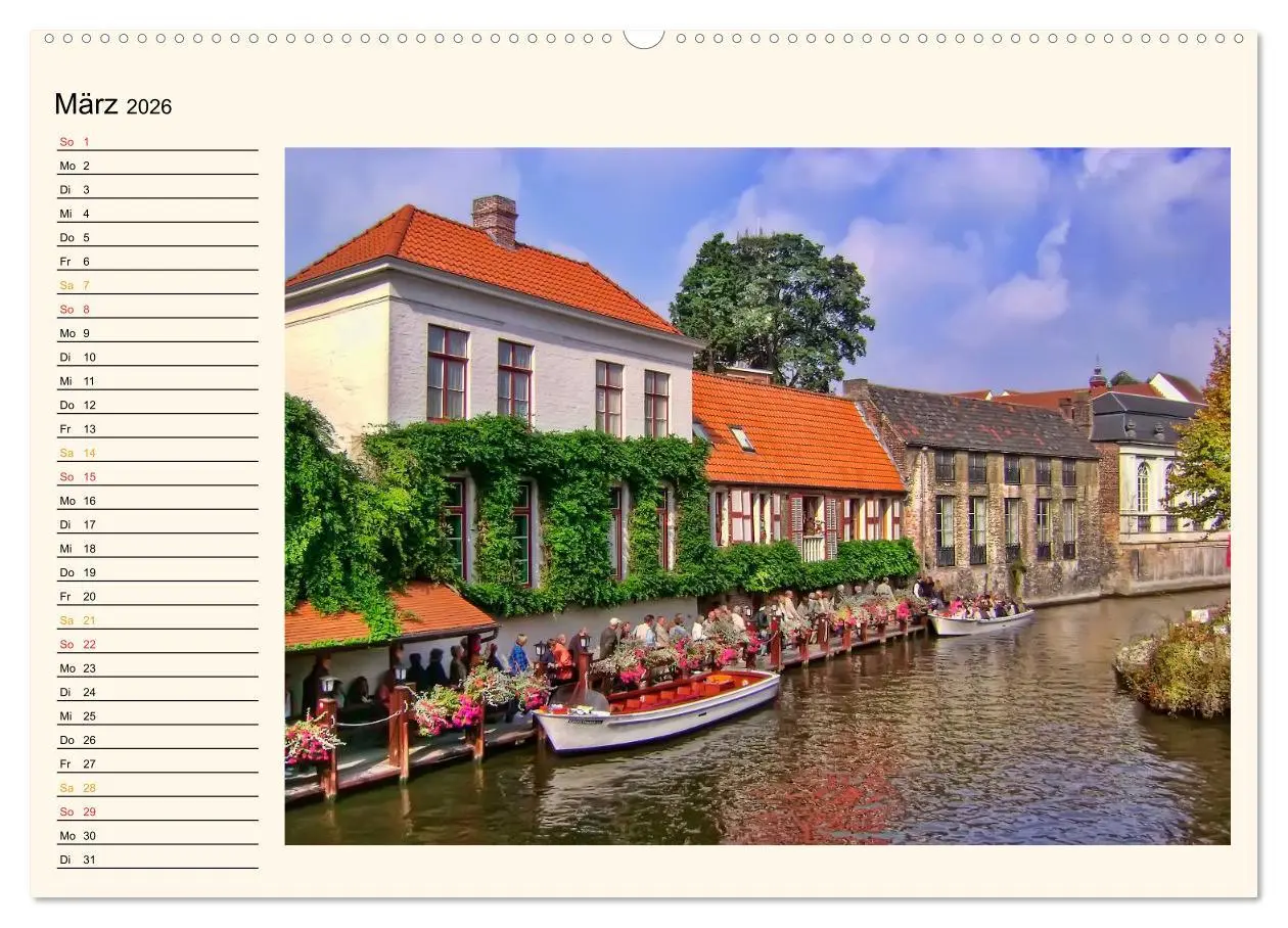 Bild: 9783457971185 | Brügge - Venedig des Nordens (Wandkalender 2026 DIN A2 quer),...