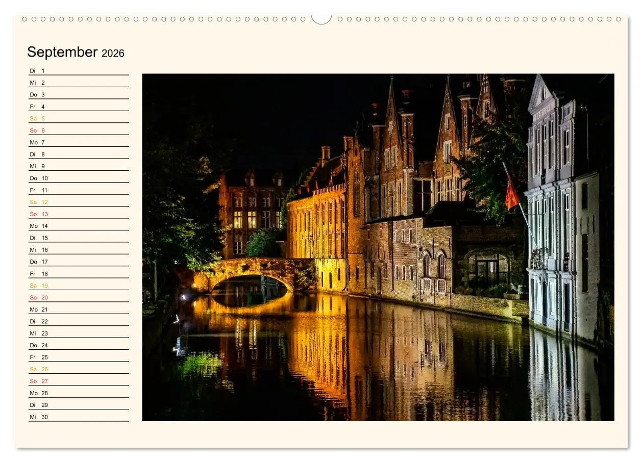Bild: 9783457971185 | Brügge - Venedig des Nordens (Wandkalender 2026 DIN A2 quer),...