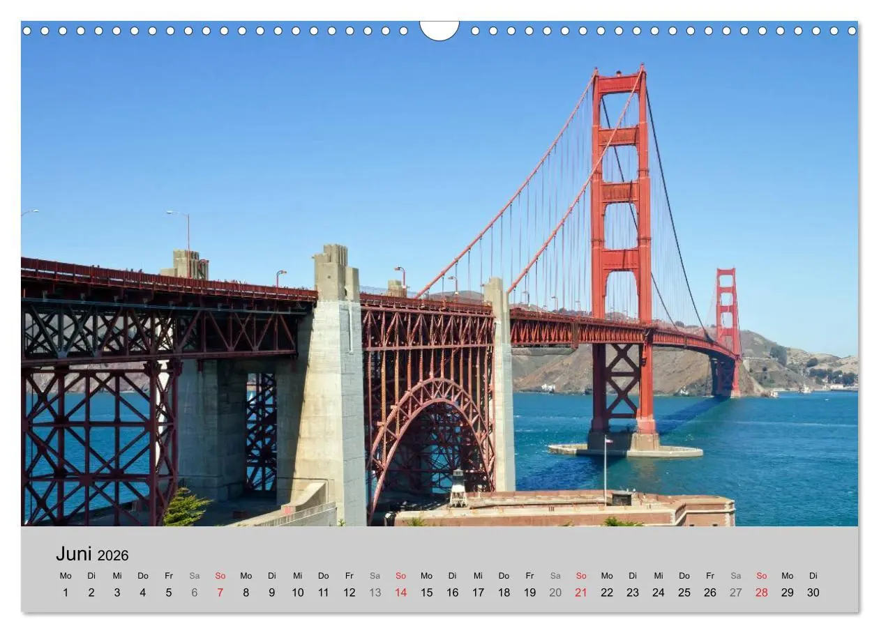 Bild: 9783516201185 | GOLDEN GATE BRIDGE Faszination San Francisco (Wandkalender 2026 DIN...