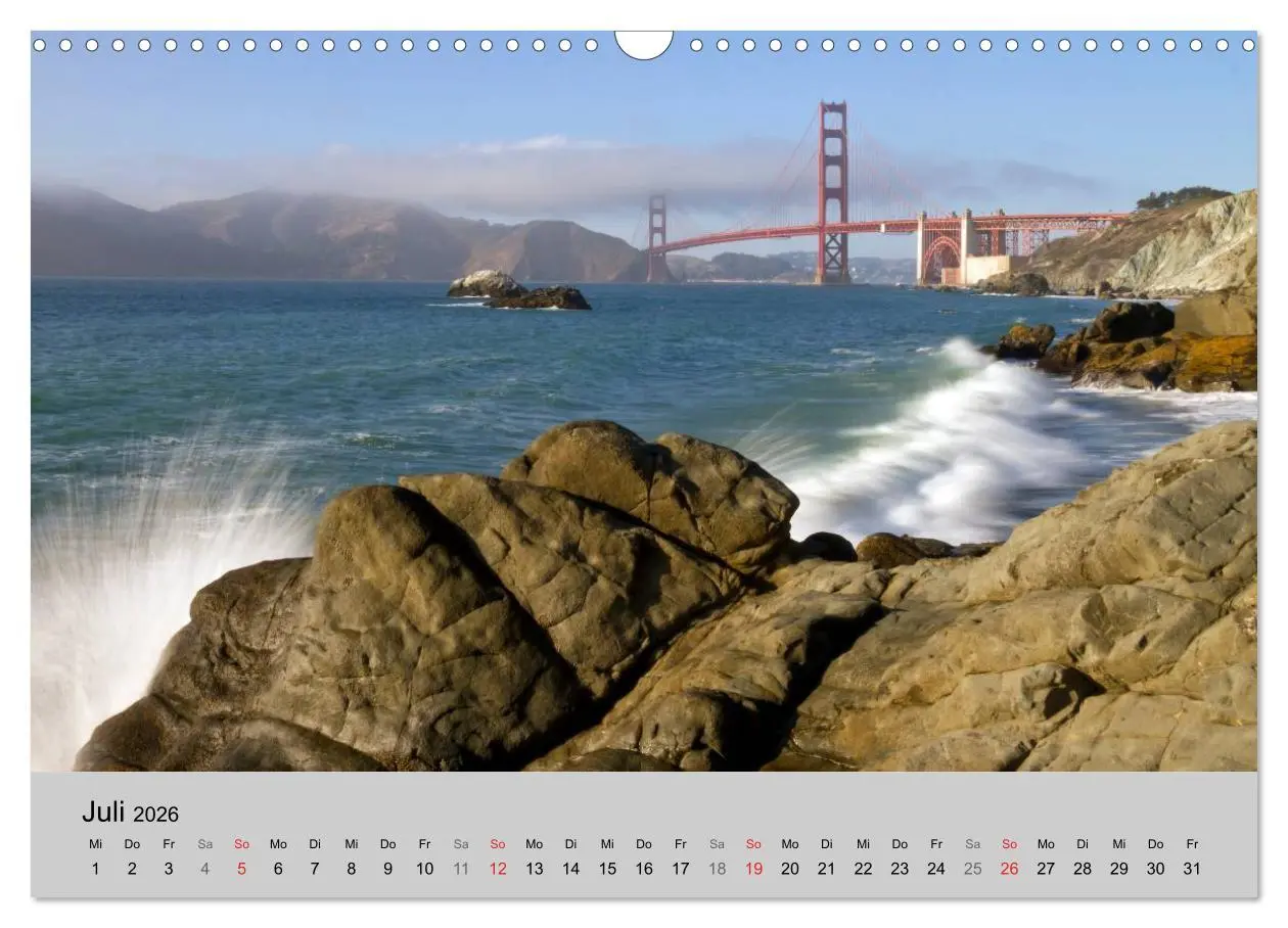 Bild: 9783516201185 | GOLDEN GATE BRIDGE Faszination San Francisco (Wandkalender 2026 DIN...