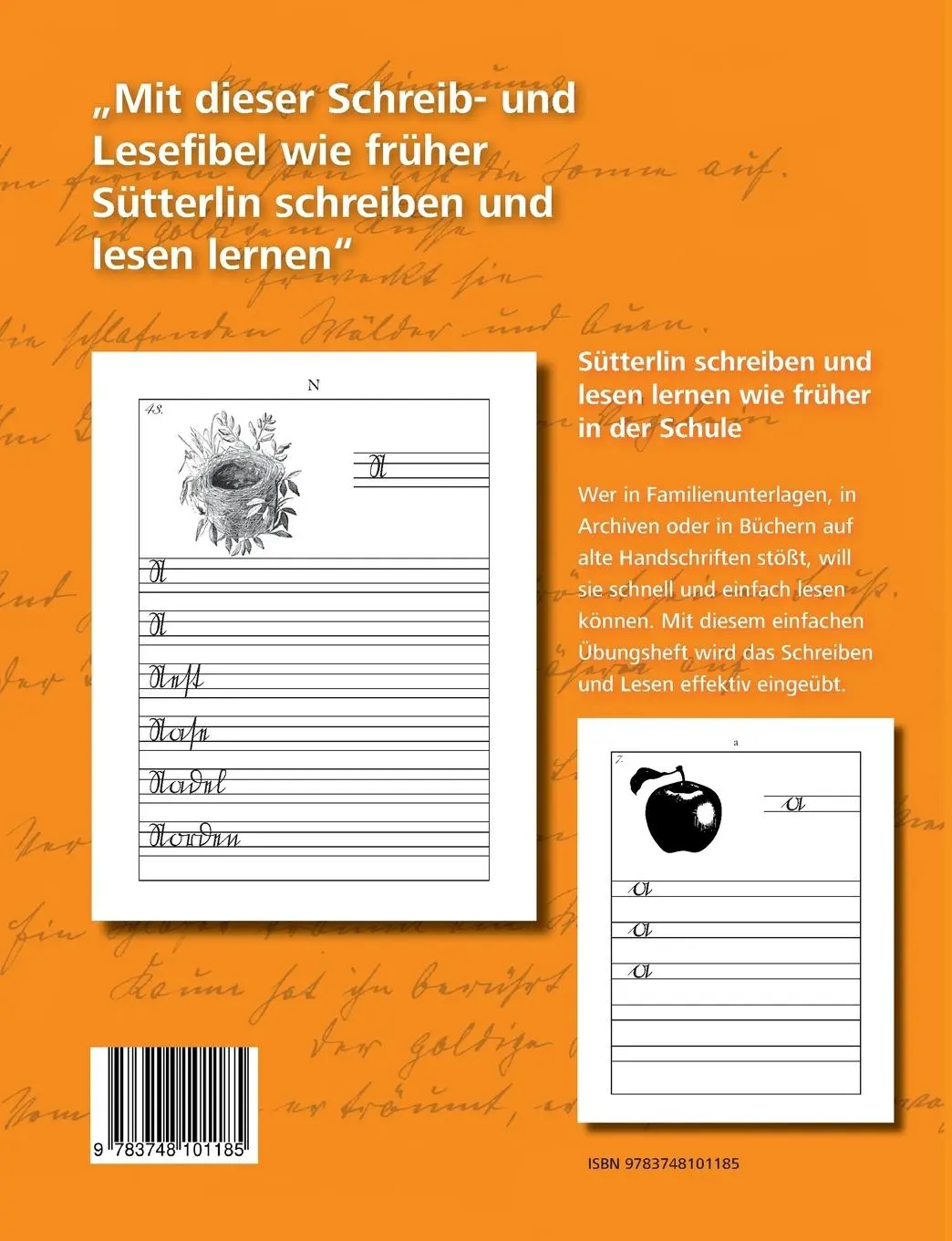 Rückseite: 9783748101185 | Alte Deutsche Schreibschrift - Meine Schreib- und Lesefibel | Kintzel