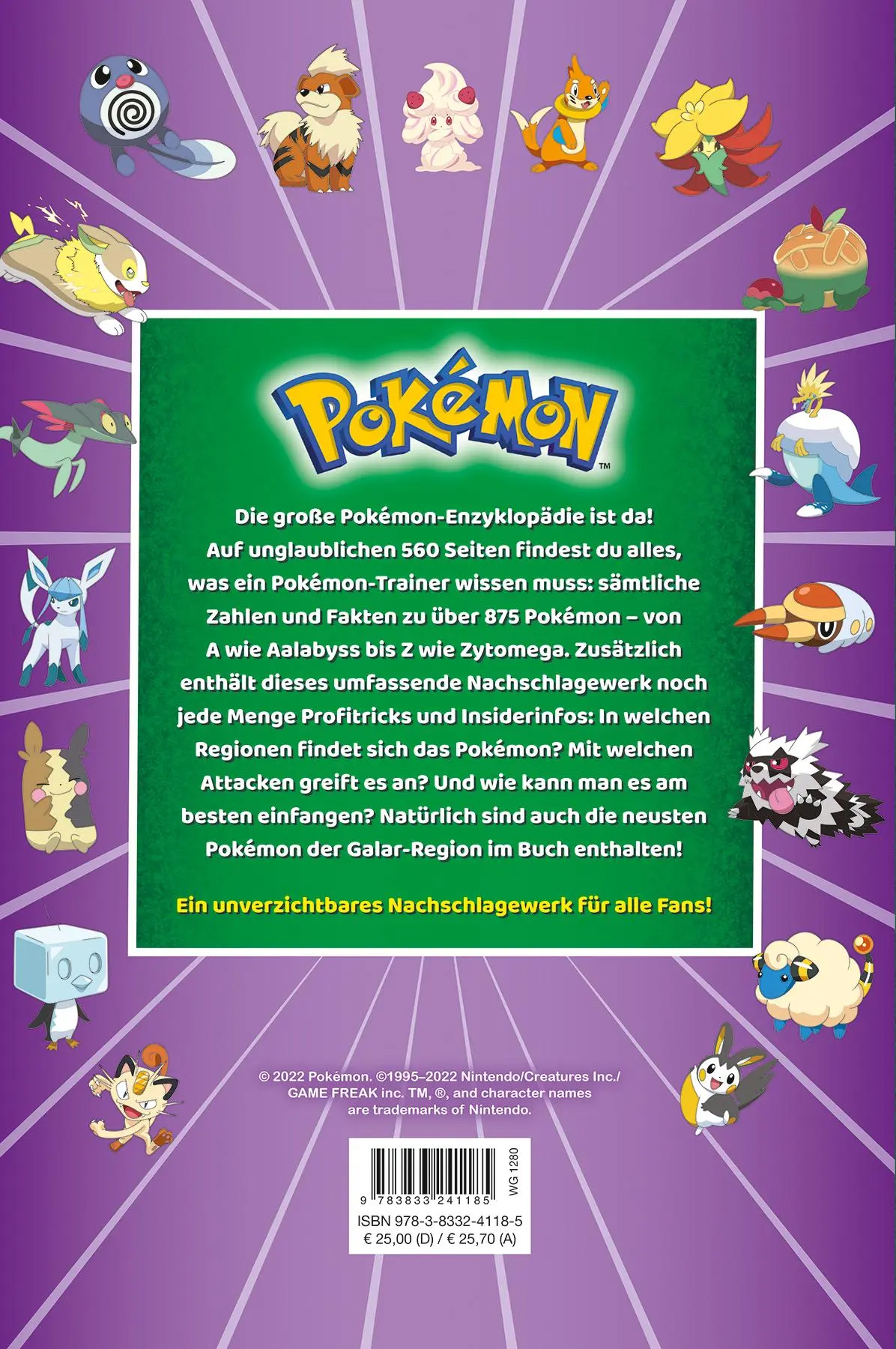 Rückseite: 9783833241185 | Pokémon: Die große Enzyklopädie | Scholastic | Taschenbuch | 560 S.