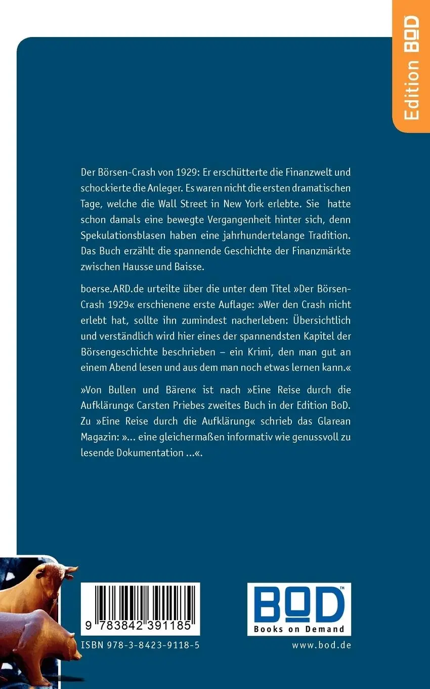 Rückseite: 9783842391185 | Von Krisen, Crashs und Spekulanten | Carsten Priebe | Taschenbuch