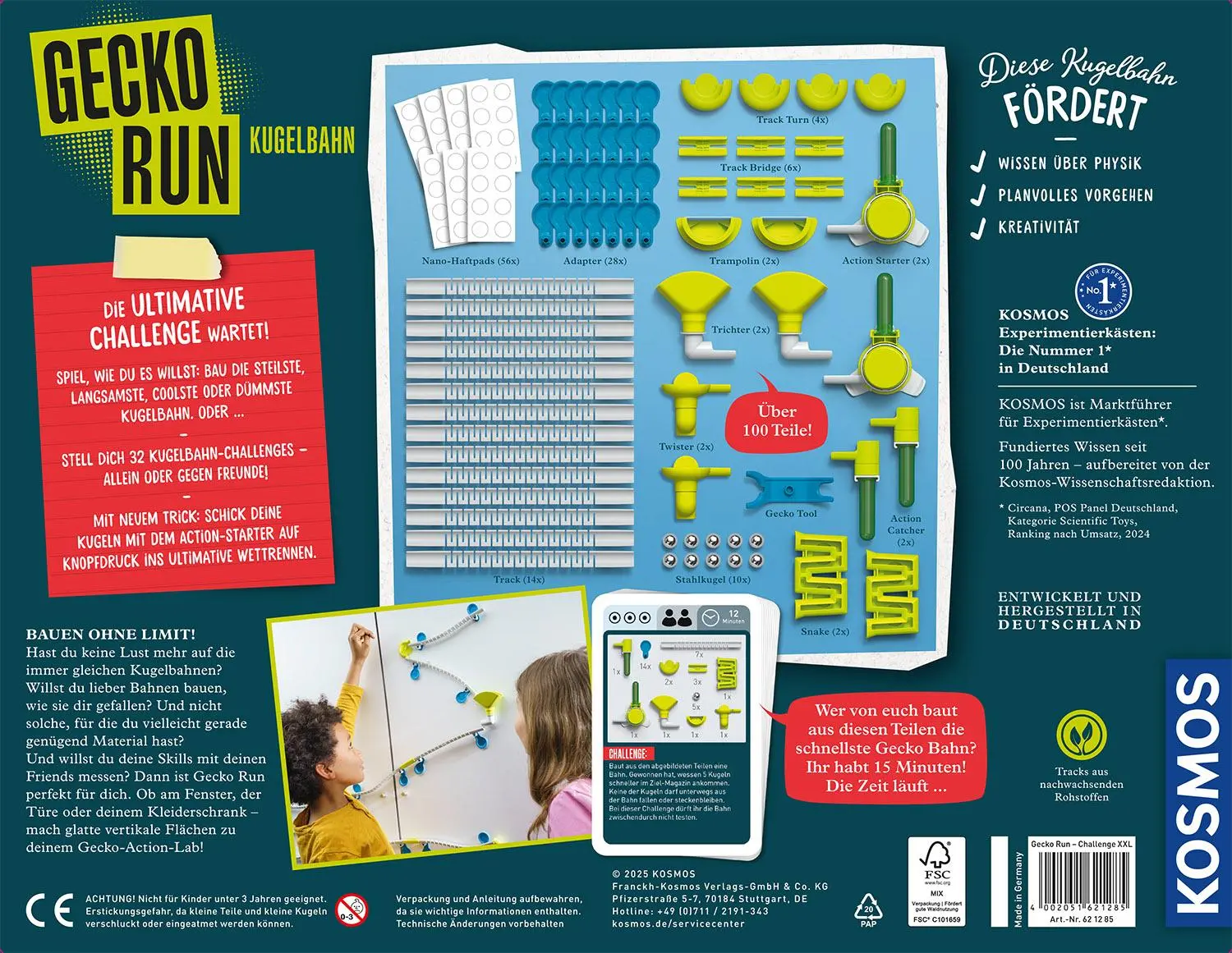 Bild: 4002051621285 | Gecko Run Challenge XXL | Experimentierkasten | Spiel | 621285 | 2025