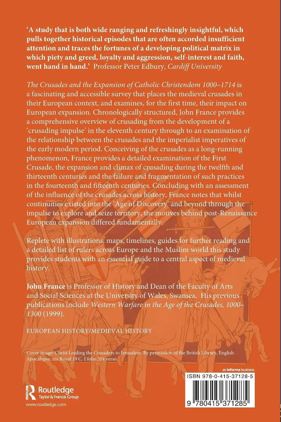 Rückseite: 9780415371285 | The Crusades and the Expansion of Catholic Christendom, 1000-1714