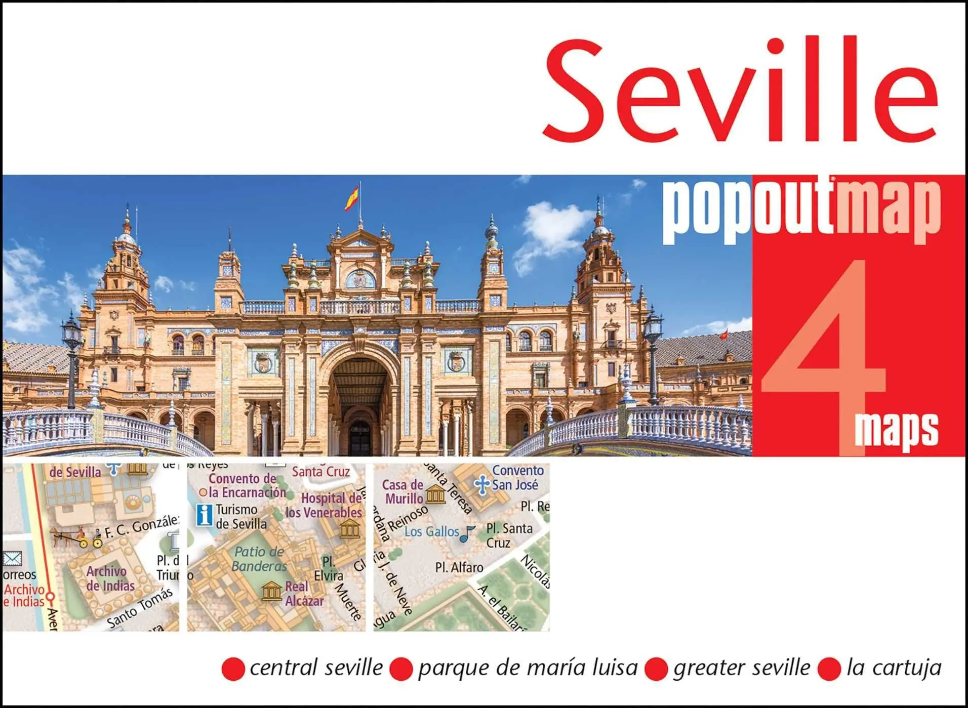 Cover: 9781917131285 | Seville Double | Popout Map | (Land-)Karte | PopOut Stadtplan | 2026