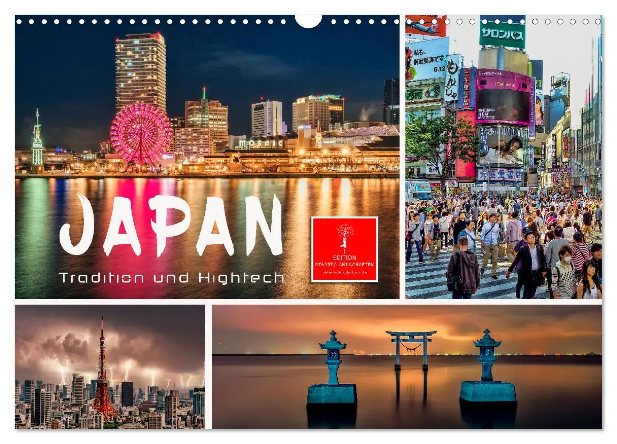 Cover: 9783457581285 | Japan - Tradition und Hightech (Wandkalender 2026 DIN A3 quer),...