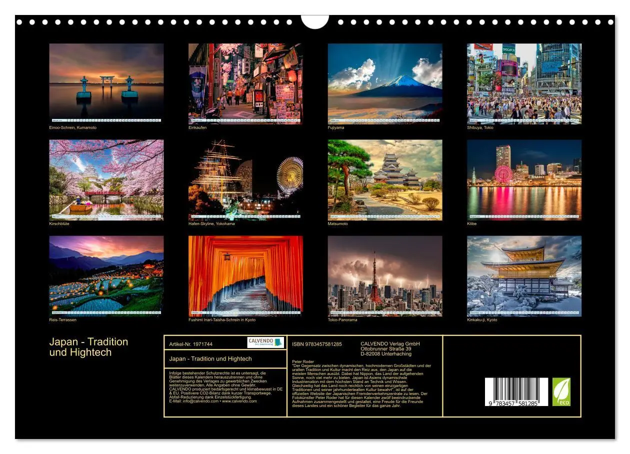 Bild: 9783457581285 | Japan - Tradition und Hightech (Wandkalender 2026 DIN A3 quer),...