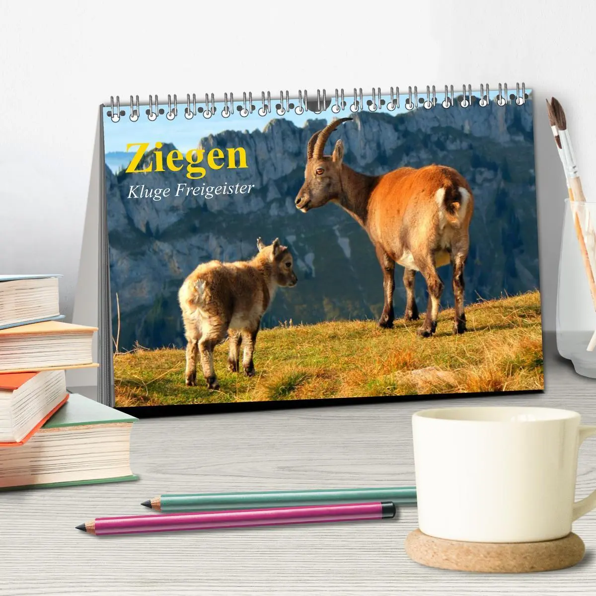 Bild: 9783516051285 | Ziegen. Kluge Freigeister (Tischkalender 2026 DIN A5 quer),...
