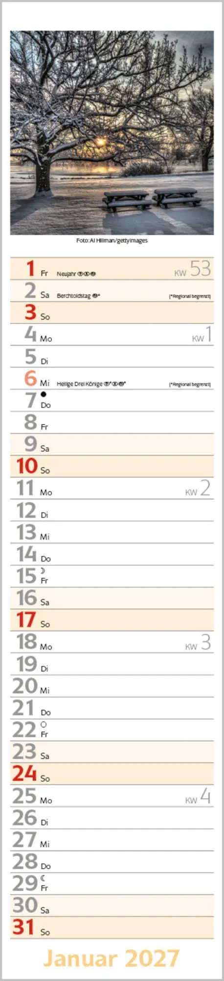 Bild: 9783819301285 | Augenblicke Langplaner 2027 | Langplaner | Verlag Korsch | Kalender