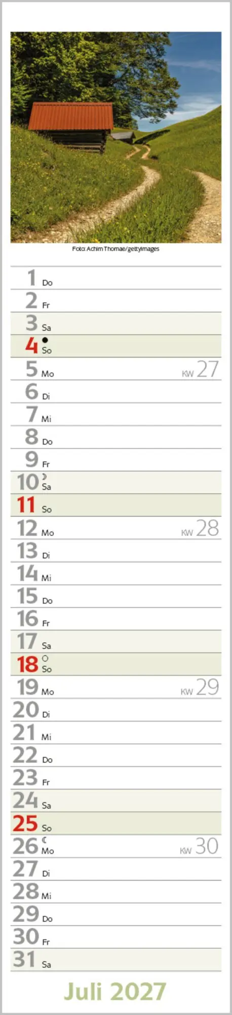 Bild: 9783819301285 | Augenblicke Langplaner 2027 | Langplaner | Verlag Korsch | Kalender