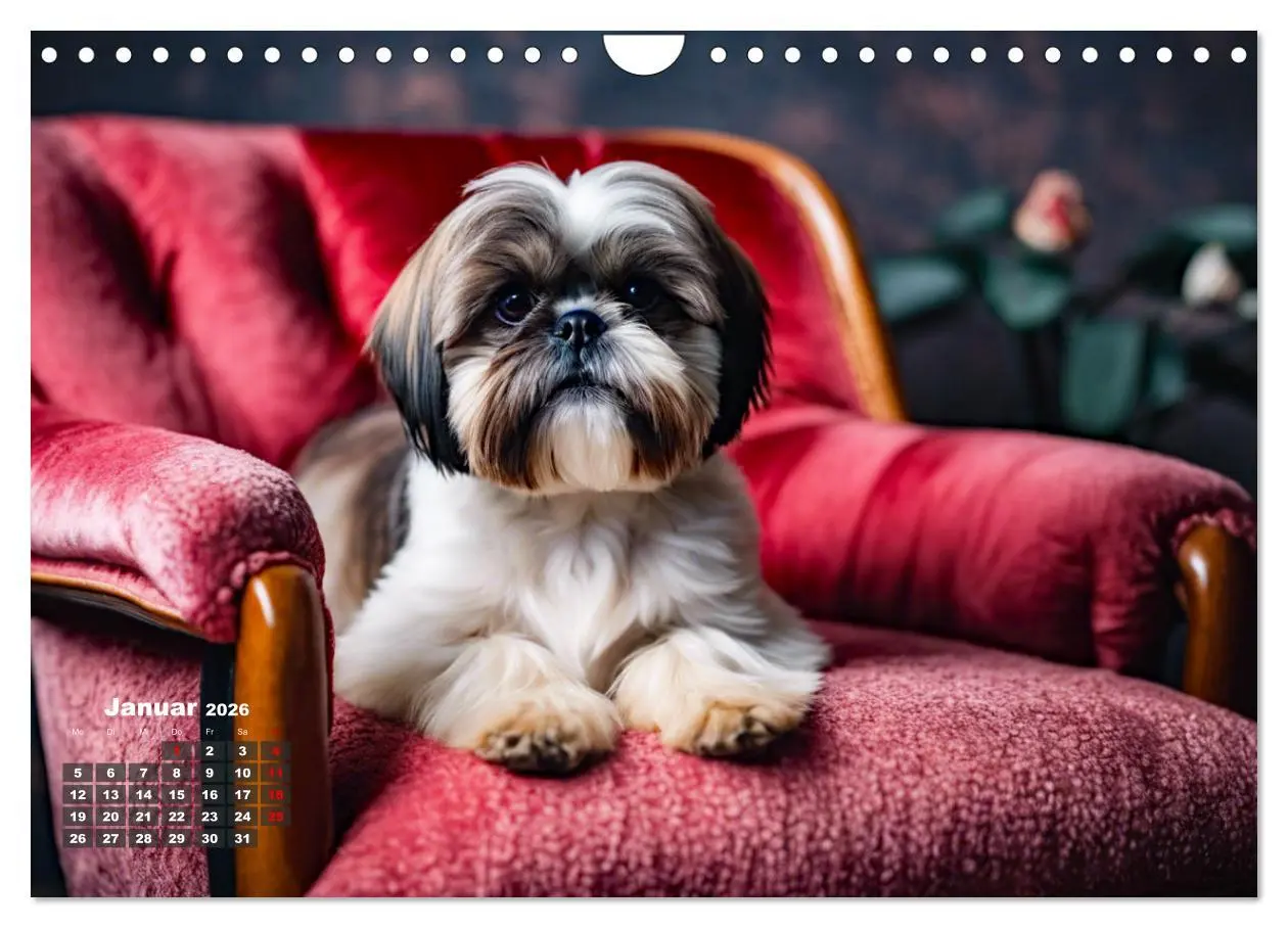 Bild: 9783457331385 | Shih Tzu - der wuschelige Hund aus Tibet (Wandkalender 2026 DIN A4...