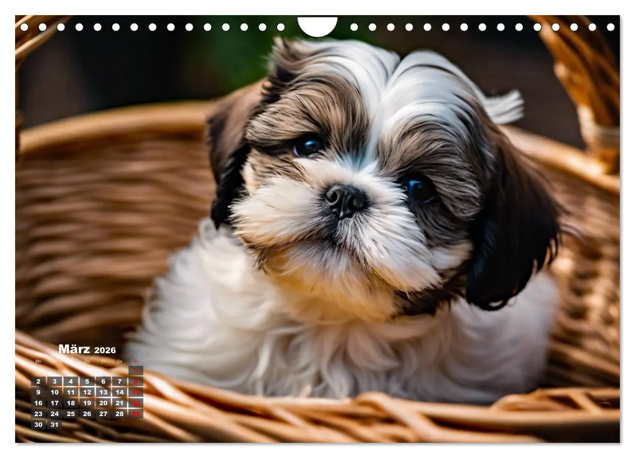 Bild: 9783457331385 | Shih Tzu - der wuschelige Hund aus Tibet (Wandkalender 2026 DIN A4...