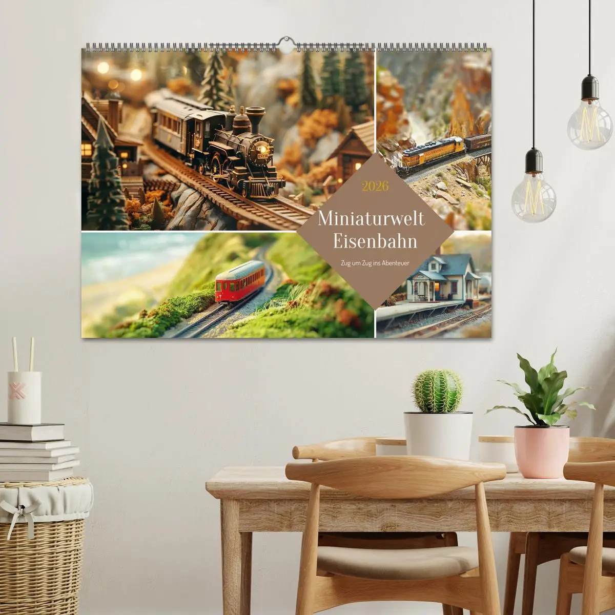 Bild: 9783457401385 | Miniaturwelt Eisenbahn - Zug um Zug ins Abenteuer (Wandkalender...