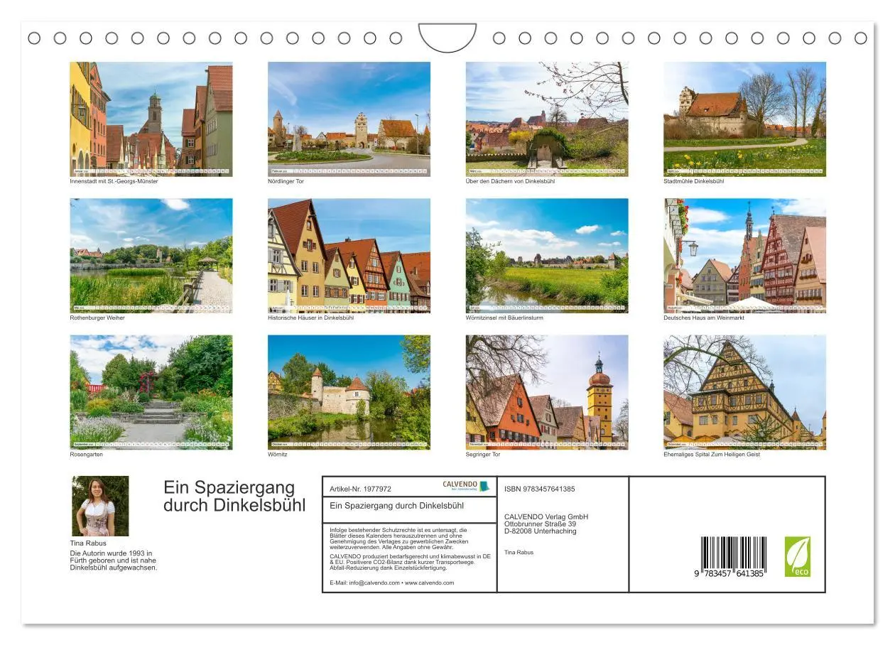 Bild: 9783457641385 | Ein Spaziergang durch Dinkelsbühl (Wandkalender 2026 DIN A4 quer),...
