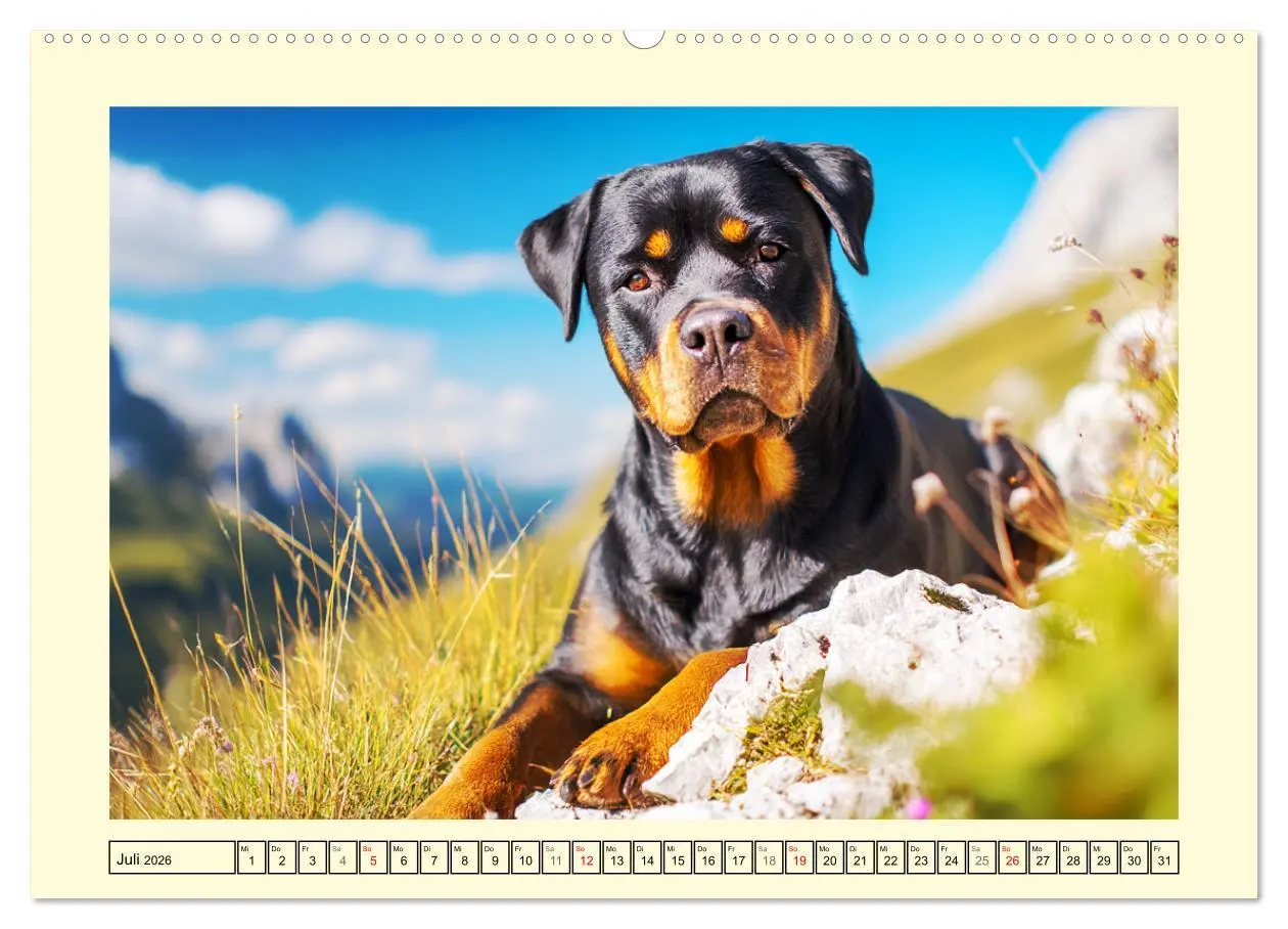 Bild: 9783516421385 | Rottweiler Momente. Kraftvolle Eleganz in der Natur (hochwertiger...