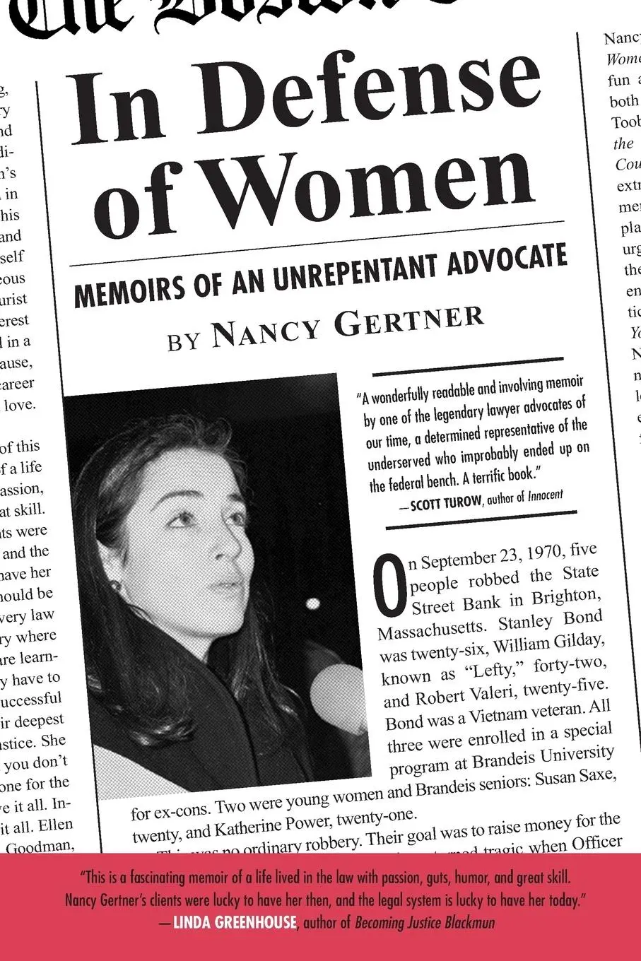 Cover: 9780807011485 | In Defense of Women | Memoirs of an Unrepentant Advocate | Gertner