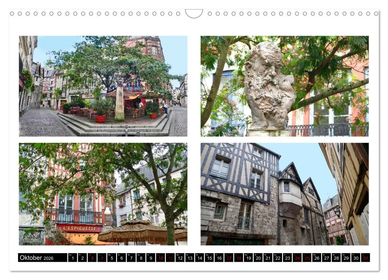 Bild: 9783457321485 | Rouen entdecken (Wandkalender 2026 DIN A3 quer), CALVENDO...