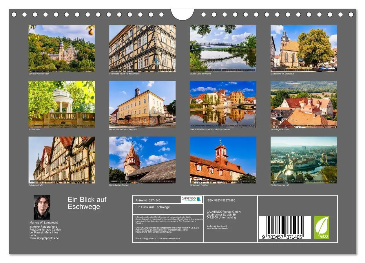 Bild: 9783457871485 | Ein Blick auf Eschwege (Wandkalender 2026 DIN A4 quer), CALVENDO...