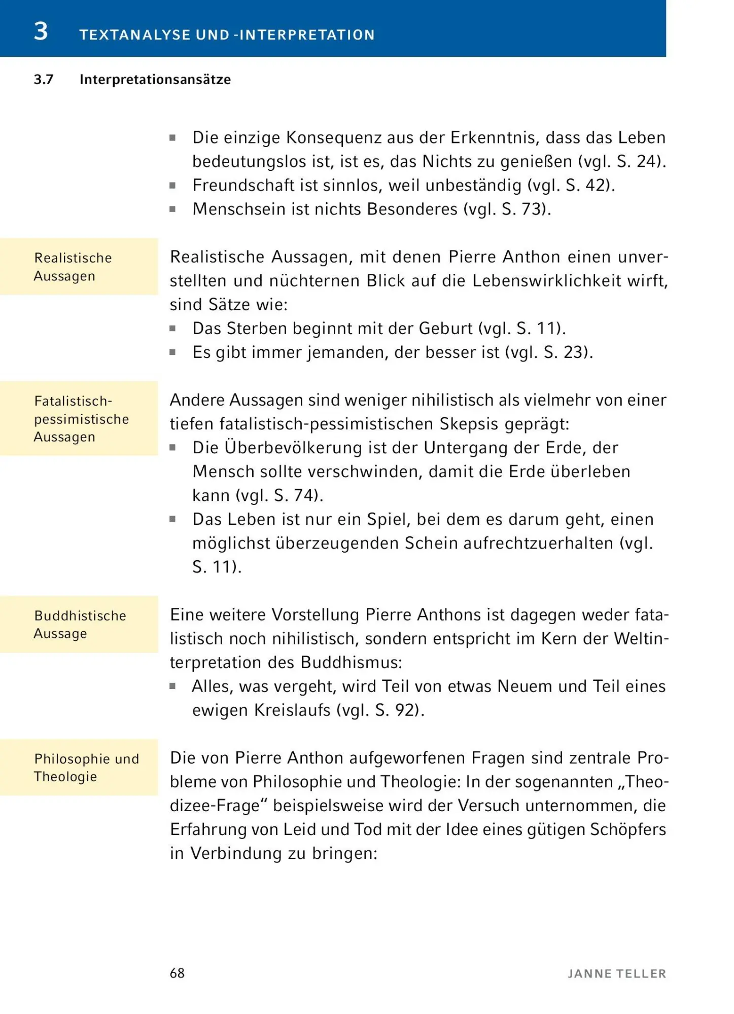 Bild: 9783804431485 | Nichts - Textanalyse und Interpretation | Janne Teller | Taschenbuch