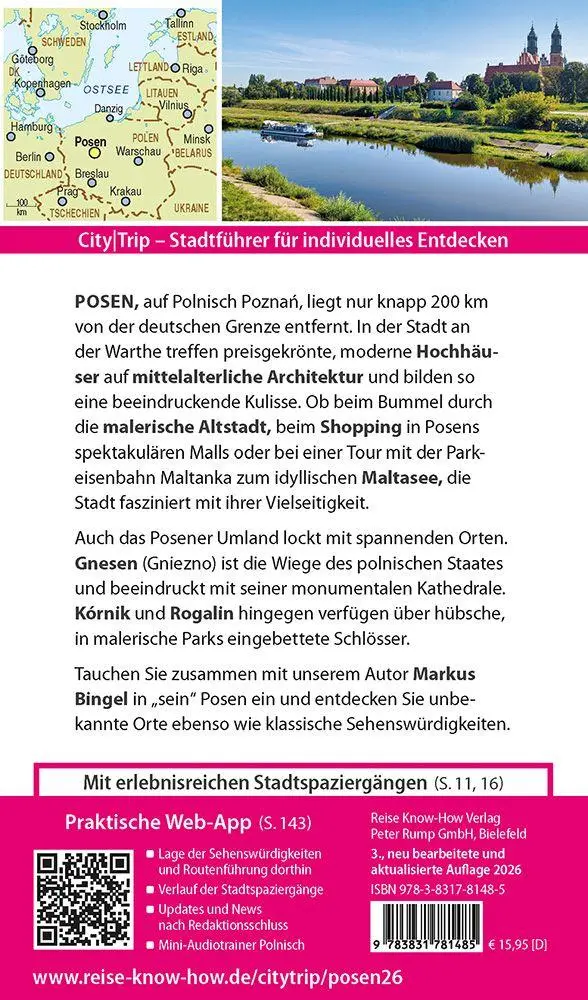 Bild: 9783831781485 | Reise Know-How CityTrip Posen / Pozna¿ | Markus Bingel | Taschenbuch