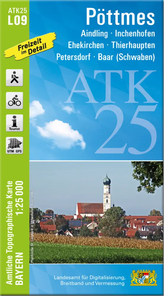 Cover: 9783987761485 | ATK25-L09 Pöttmes (Amtliche Topographische Karte 1:25000) | Deutsch