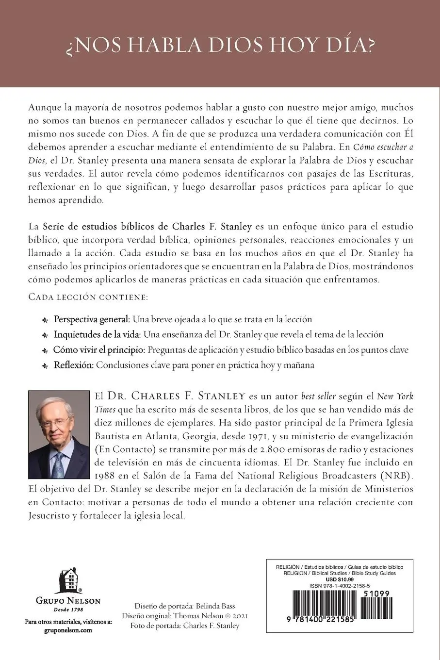 Rückseite: 9781400221585 | The C¿¿mo Escuchar a Dios | Aprenda a O¿¿rlo a Trav¿¿s de Su Palabra