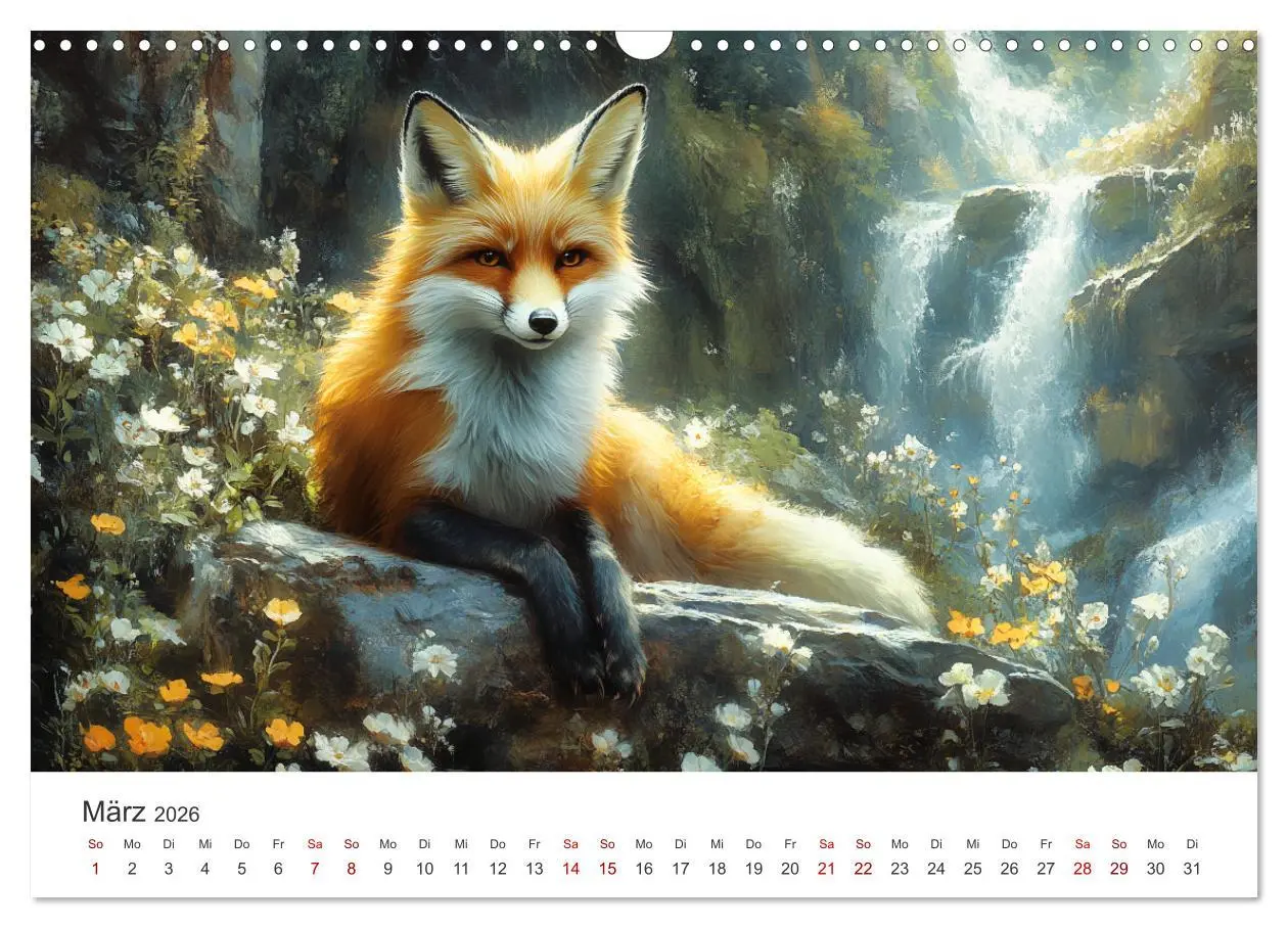 Bild: 9783457311585 | Wild und weich - Die zauberhafte Welt der Rotfüchse (Wandkalender...