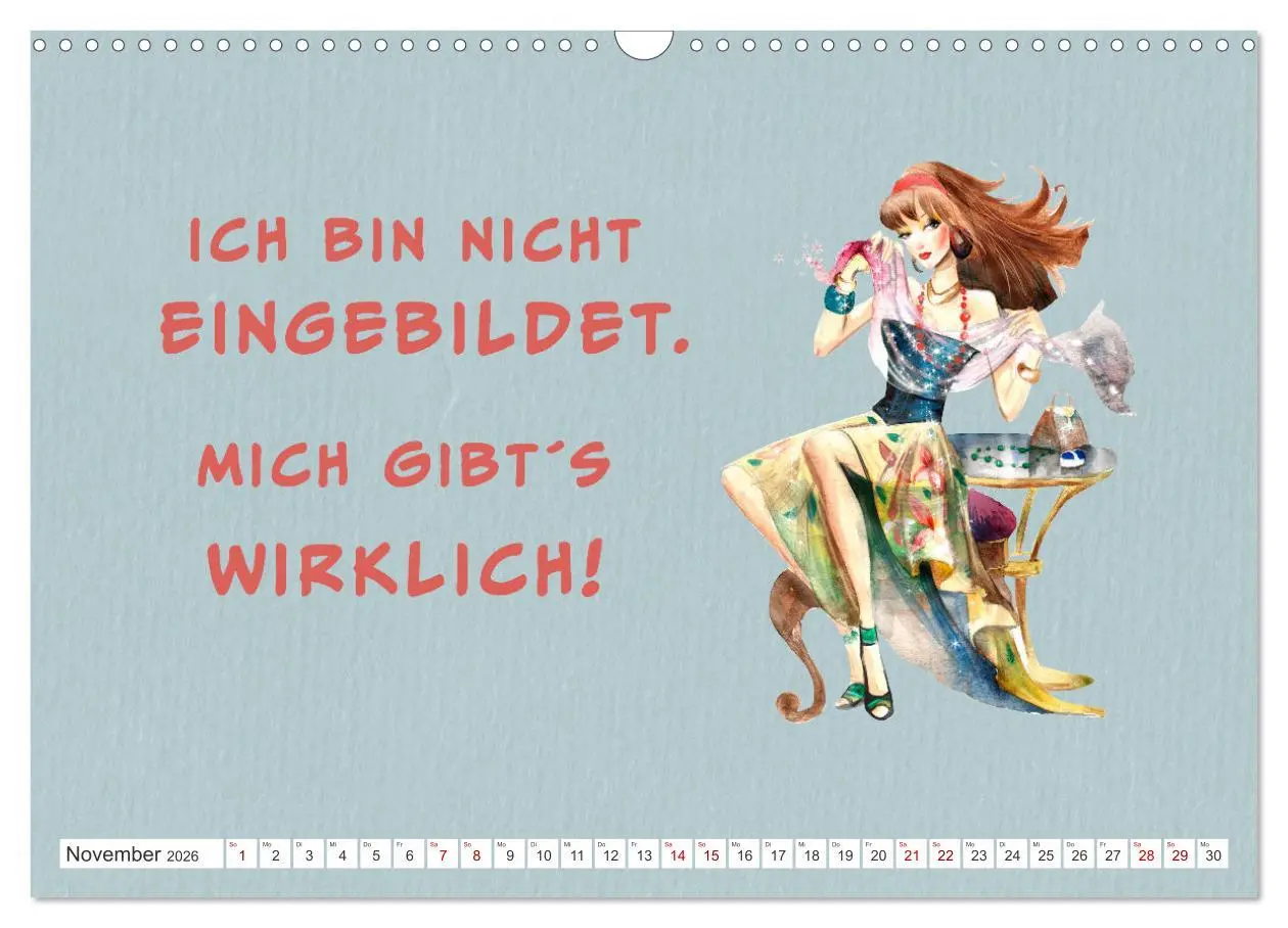 Bild: 9783457551585 | Frech aber ehrlich (Wandkalender 2026 DIN A3 quer), CALVENDO...
