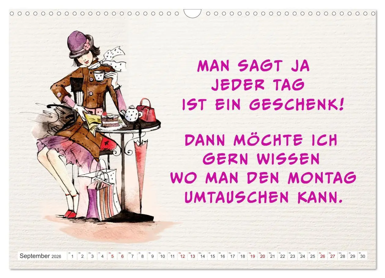 Bild: 9783457551585 | Frech aber ehrlich (Wandkalender 2026 DIN A3 quer), CALVENDO...