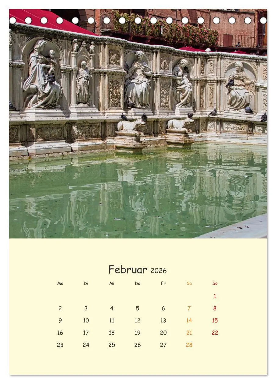 Bild: 9783516331585 | Siena - Impressionen (Tischkalender 2026 DIN A5 hoch), CALVENDO...