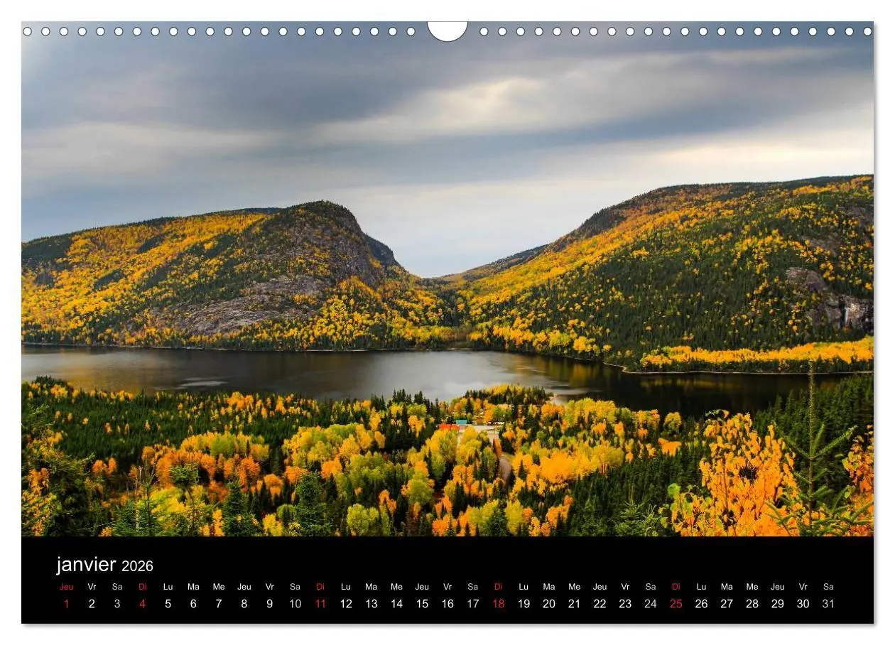 Bild: 9783516571585 | Paysages d'Automne au Québec (Calendrier mural 2026 DIN A3...