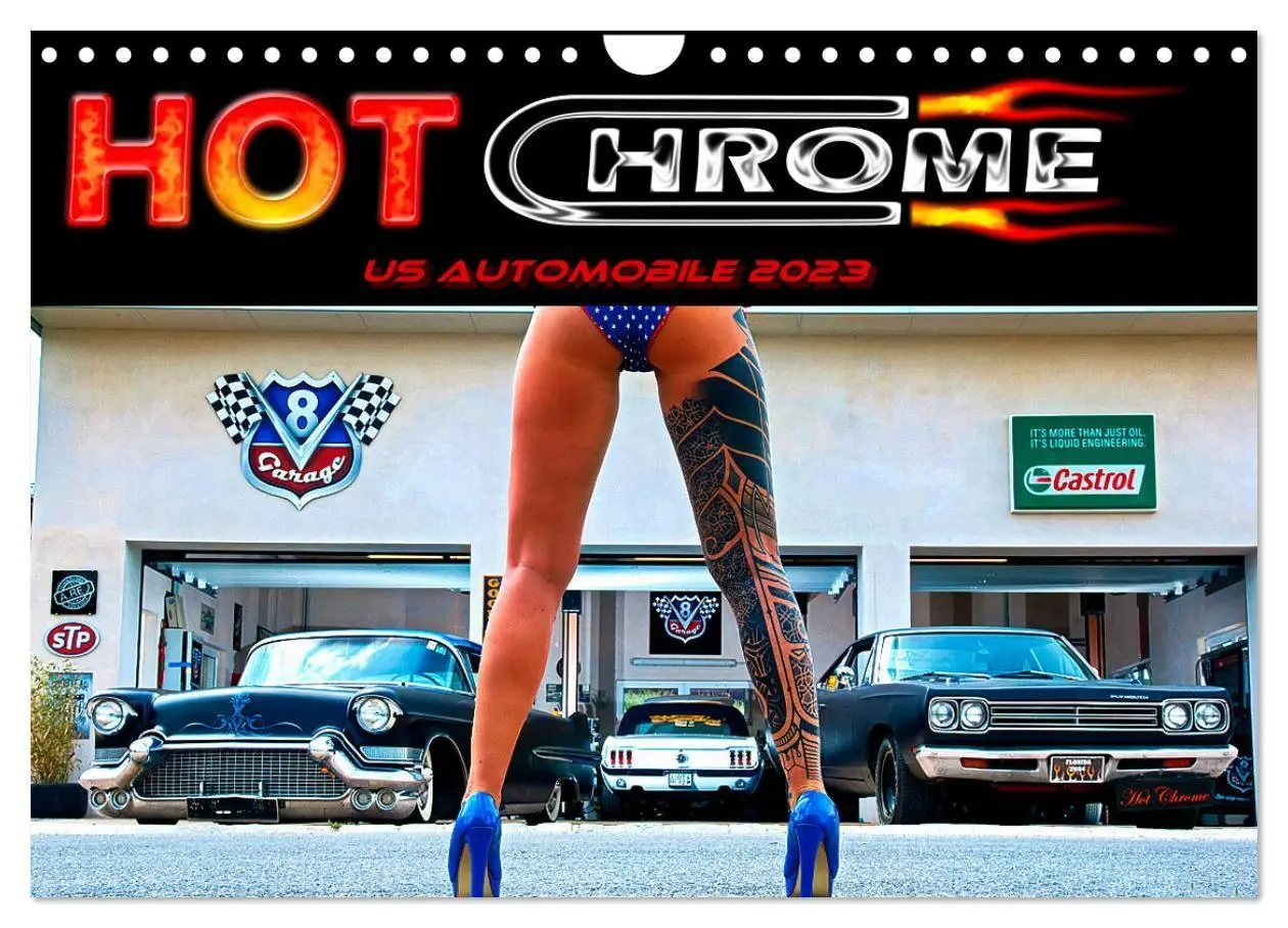 Cover: 9783569351585 | Hot Chrome US Automobile (Wandkalender 2027 DIN A4 quer), CALVENDO...