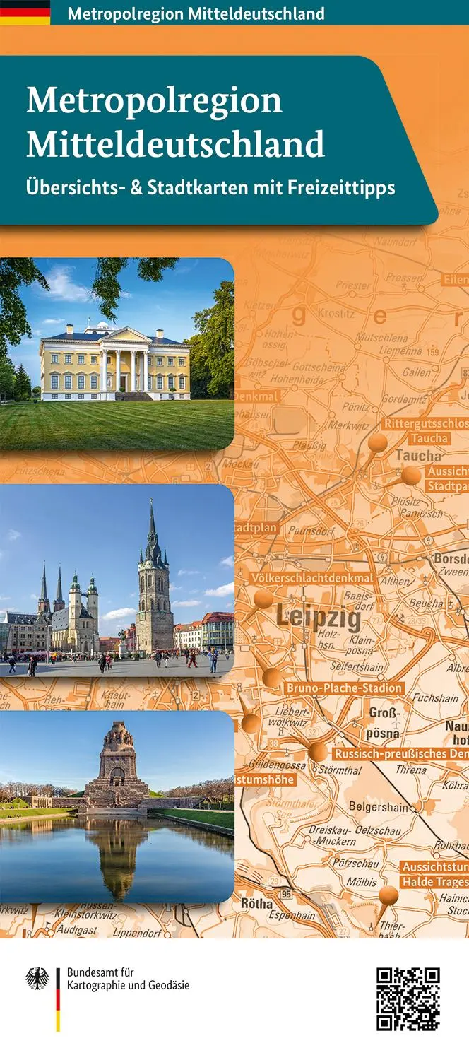 Cover: 9783864821585 | Metropolregion Mitteldeutschland | Geodäsie | (Land-)Karte | Deutsch