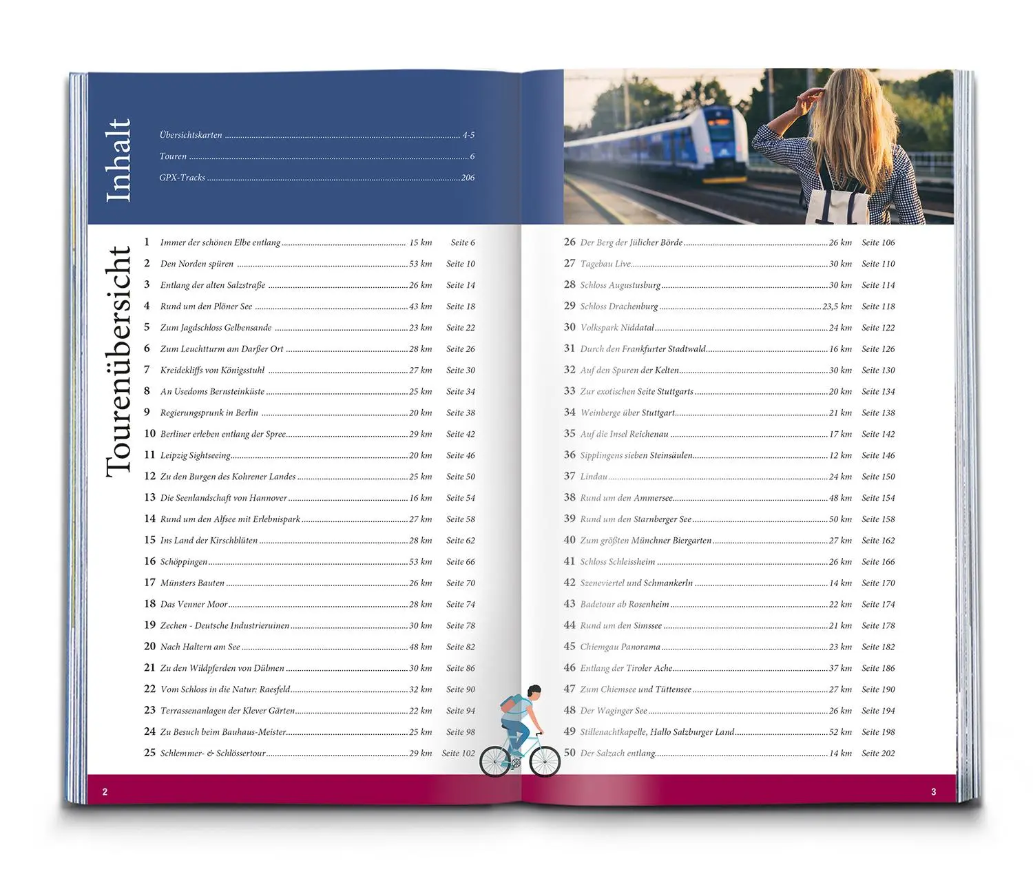 Bild: 9783991541585 | Die 50 schönsten Fahrradziele in Deutschland | Taschenbuch | 208 S.
