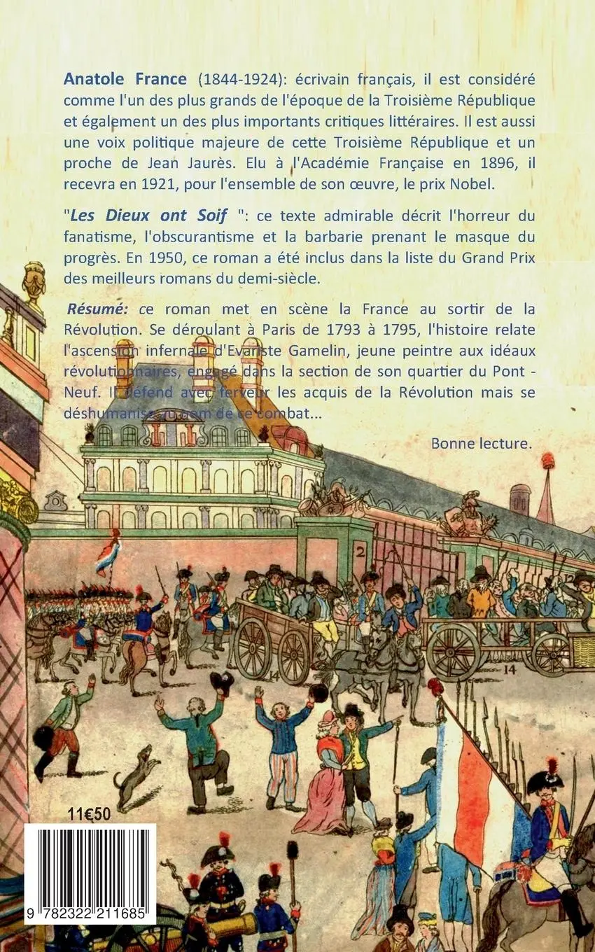 Rückseite: 9782322211685 | Les Dieux ont Soif | Anatole France | Taschenbuch | Französisch | 2023
