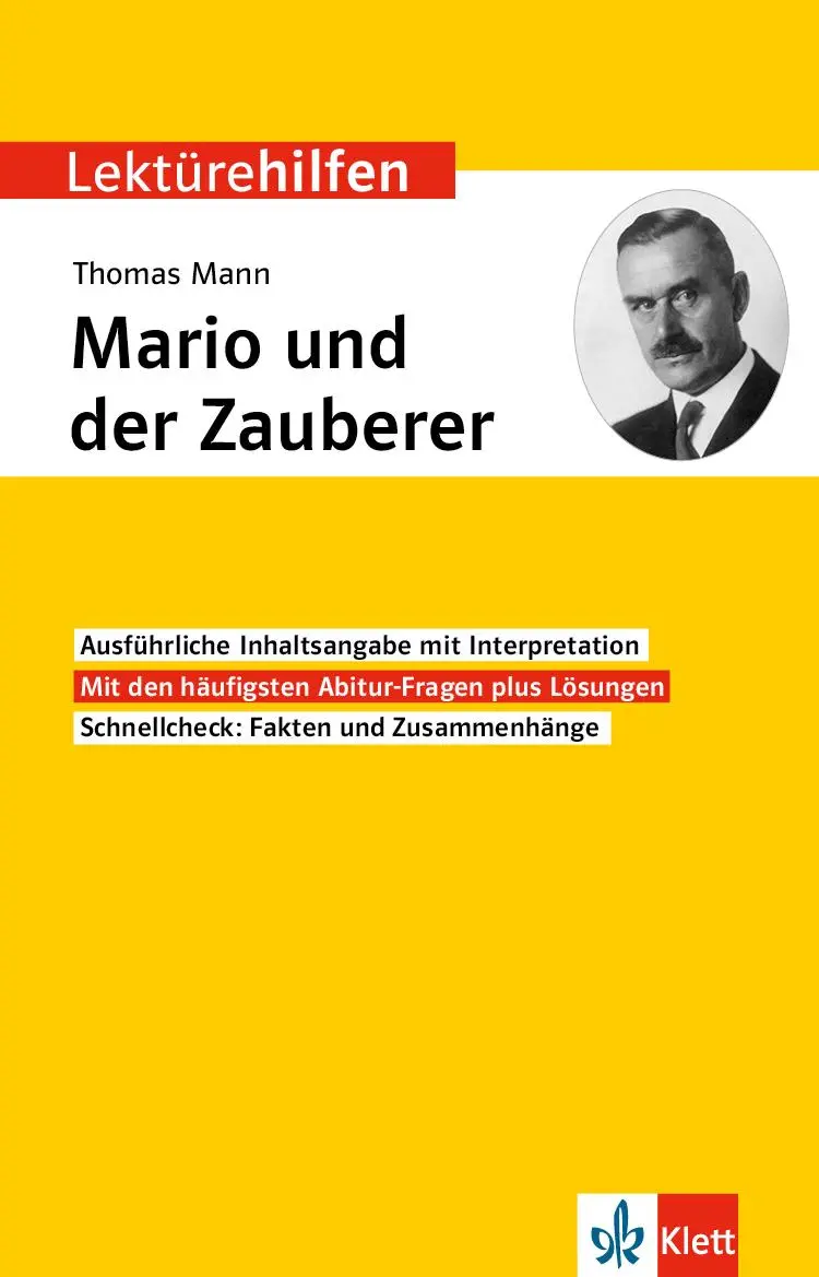 Cover: 9783129231685 | Lektürehilfen Thomas Mann, Mario und der Zauberer | Kaltenbach | Buch