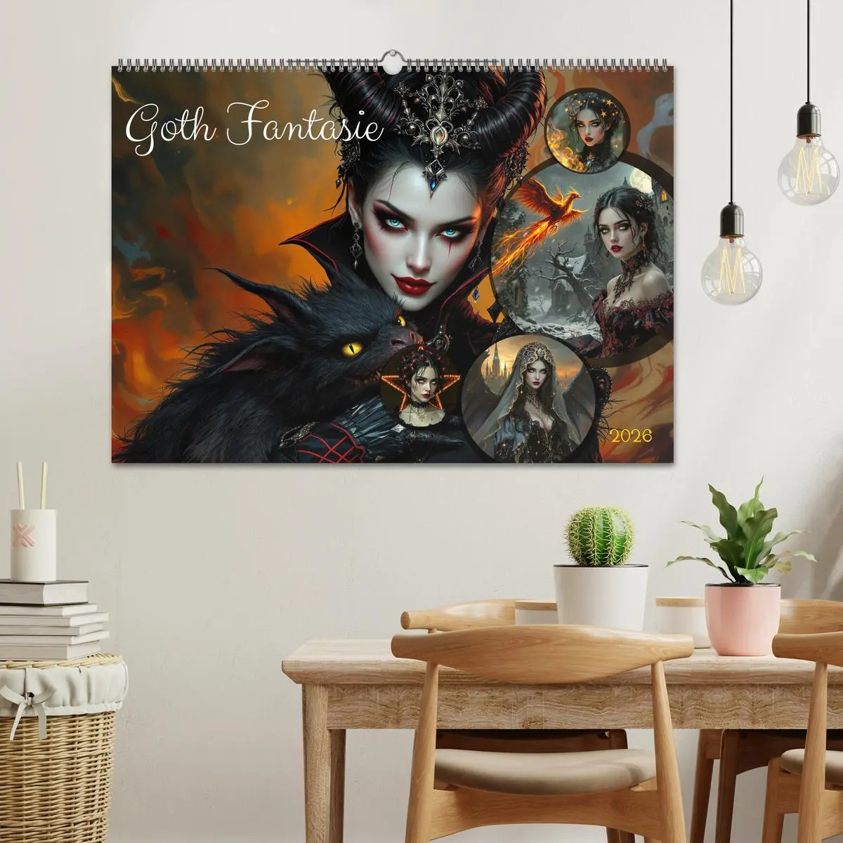 Bild: 9783457301685 | Goth Fantasie (Wandkalender 2026 DIN A2 quer), CALVENDO Monatskalender