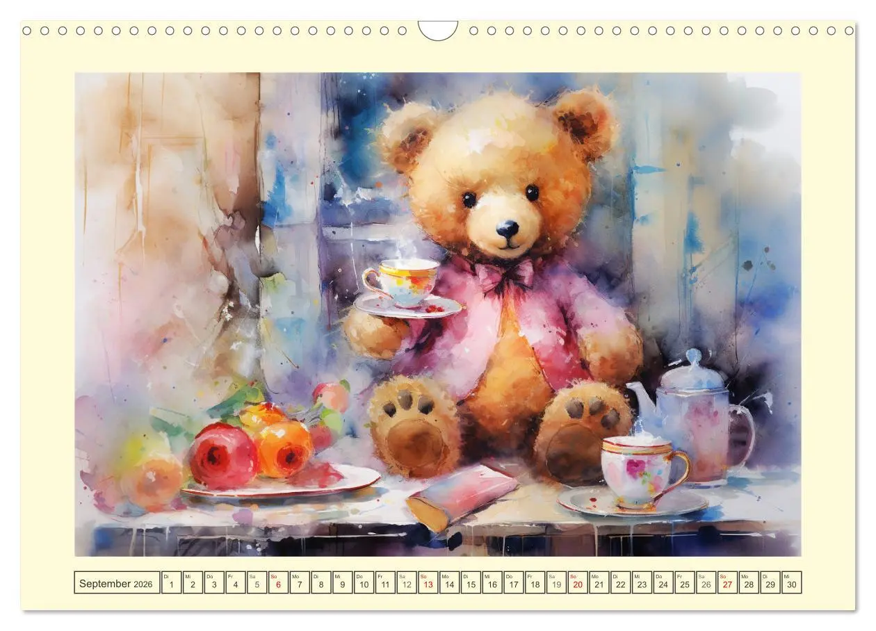 Bild: 9783457471685 | Teddybär Romantik. Verträumte Aquarelle von lieblichen Bären...