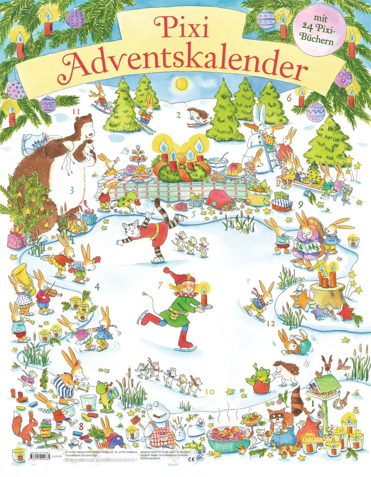 Cover: 9783551041685 | Pixi Adventskalender 2026 | diverse | Box | 576 S. | Deutsch
